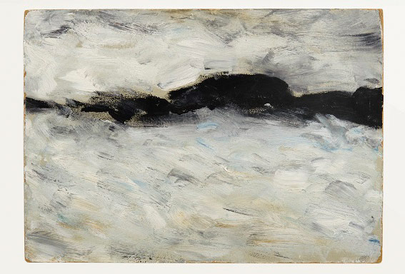 Unseen Lowry: Seascape with black coastline