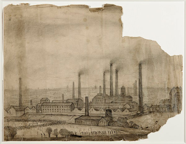 Unseen Lowry: Study of a football match