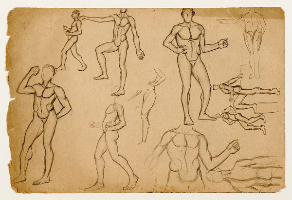 Unseen Lowry: Anatomical study with arms and legs
