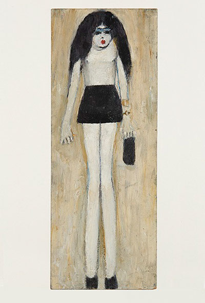 Unseen Lowry: Girl in miniskirt