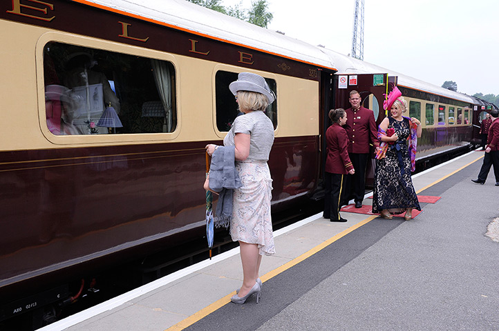 Ladies day at Ascot: A special charter train with Pullman carriages (known to rail officials as 