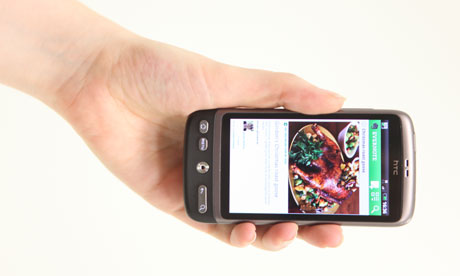 Evernote app on a mobile phone