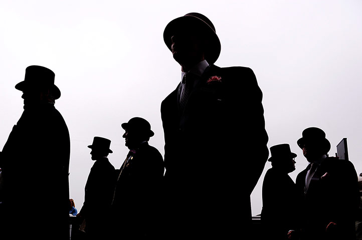 Tom's Ladies day: Gentlemen in the Royal Enclosure 