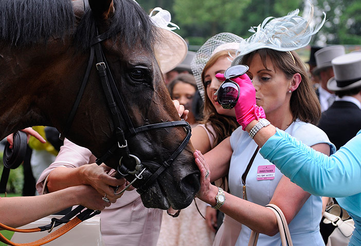 Tom's Ladies day: A congratulatory pat for Roca Tumu