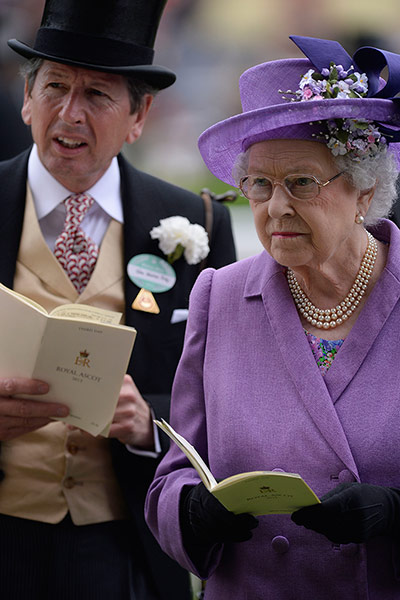 Tom's Ladies day: The Queen and her racing manager John Warren