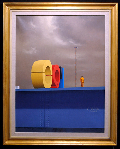 Jeffery Smart: Jeffery Smart's 'Near Pisa Airport' 