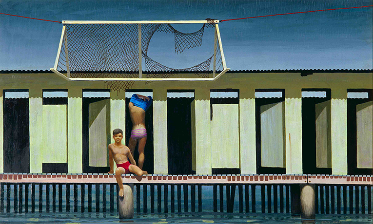 Jeffrey Smart: Rushcutters Bay Baths (1983)