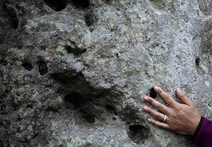 2013 summer solstice: A reveler celebrates