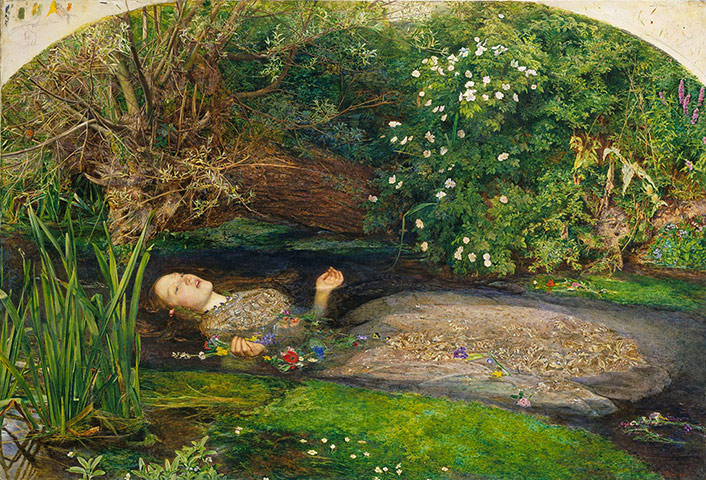 Art Everywhere: Sir John Everett Millais, Ophelia, 1851-2