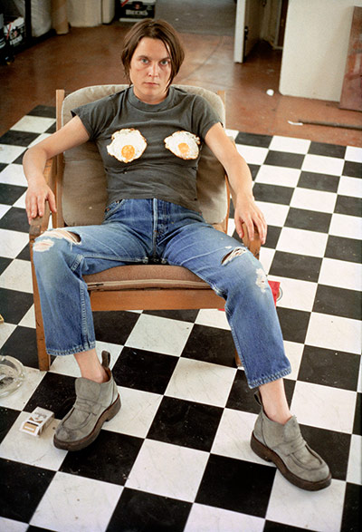 Art Everywhere: Sarah Lucas, Self Portrait with Fried Eggs, 1996