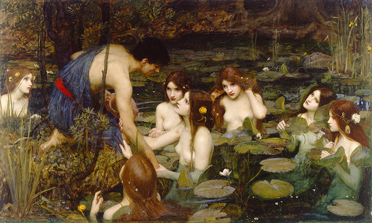 Art Everywhere: John William Waterhouse, Hylas and the Nymphs, 1896