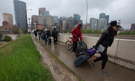 Residents evacuate Calgary