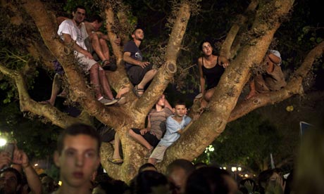 Protesters in Tel Aviv in September 2011