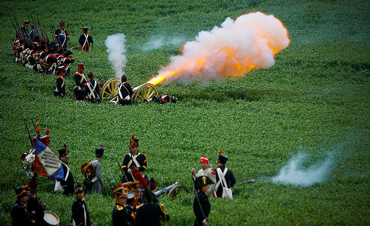 weekend in pictures: Waterloo Battle Reenactment In Belgium