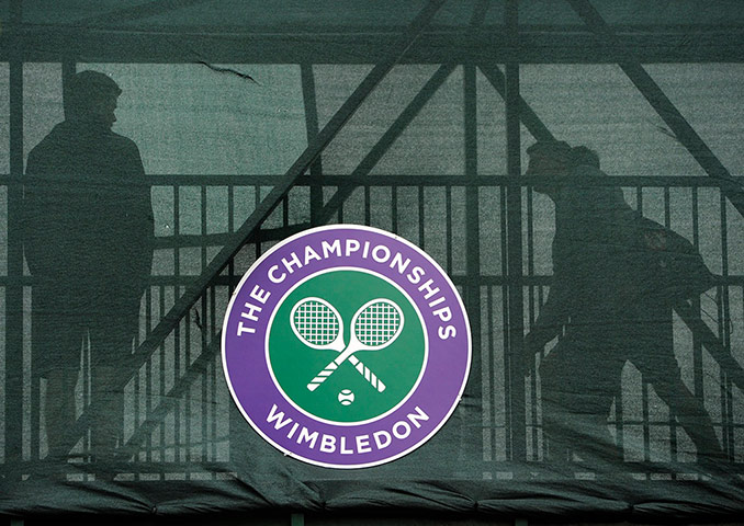 Wimbledon day one: Wimbledon logo