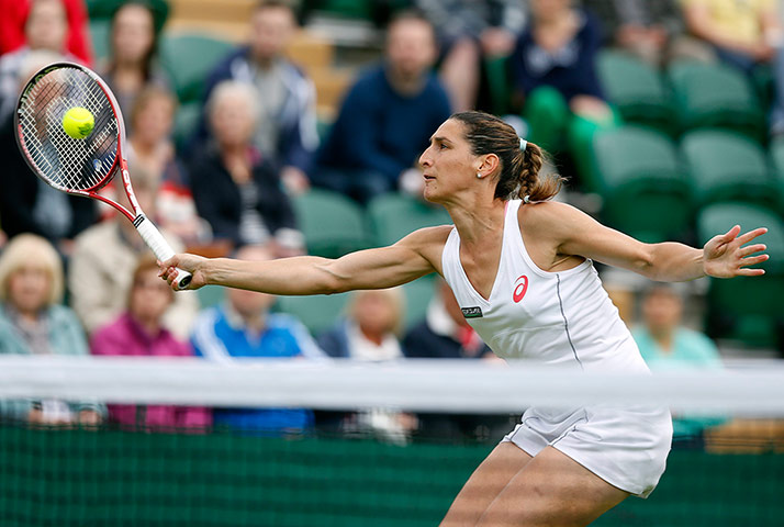 Wimbledon day one: Virginie Razzano