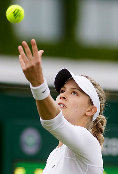 Wimbledon day one: Eugenie Bouchard