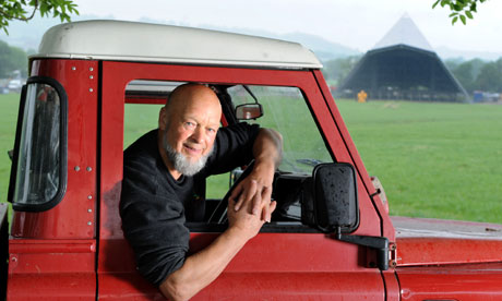 Glastonbury Festival founder Michael Eavis on the Pilton site in Somerset, Britain - 10 Jun 2009