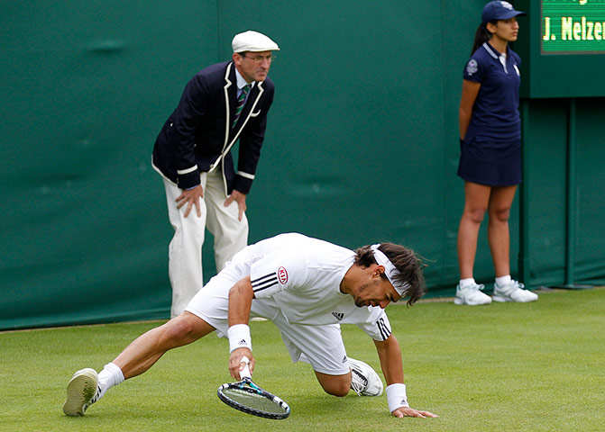 Wimbledon update two: Fognini slips