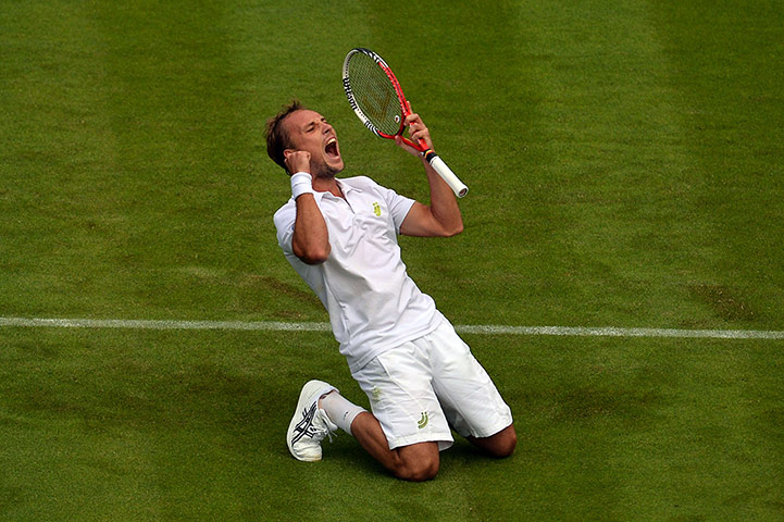 Wimbledon update six: Darcis celebrates