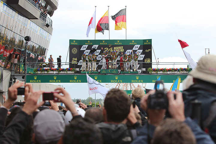 Le mans 24 hours : Winners podium