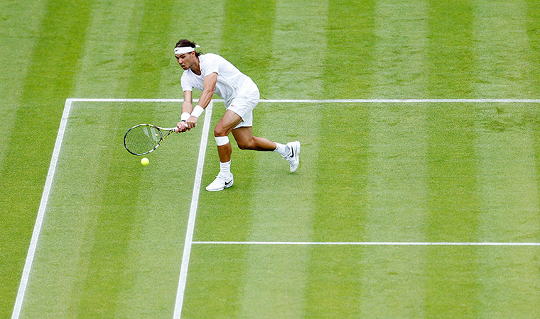 Nadal v Darcis: Nadal struggles