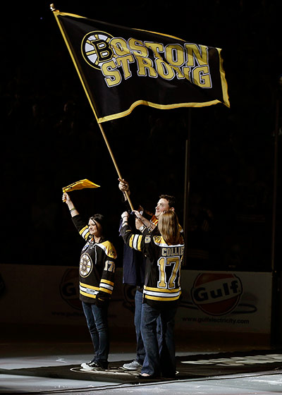 Stanley Cup final: Stanley Cup game 3 boston strong banner