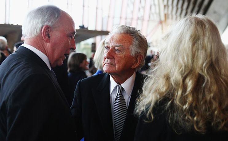 Hazel Hawke: Bob Hawke talks with Paul Keating and Annita Keating