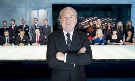 Alan Sugar with The Apprentice contestants