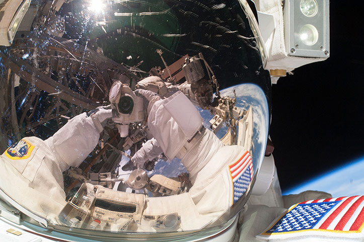 A Month in Space: Flight Engineers Chris Cassidy and Tom Marshburn on space walk