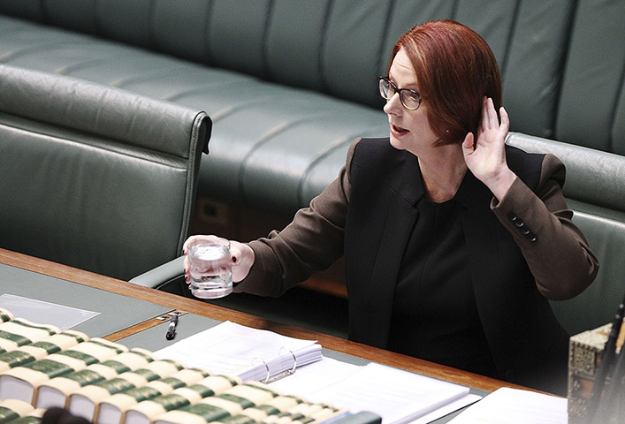 Labor leadership: Prime Minister Julia Gillard during question time