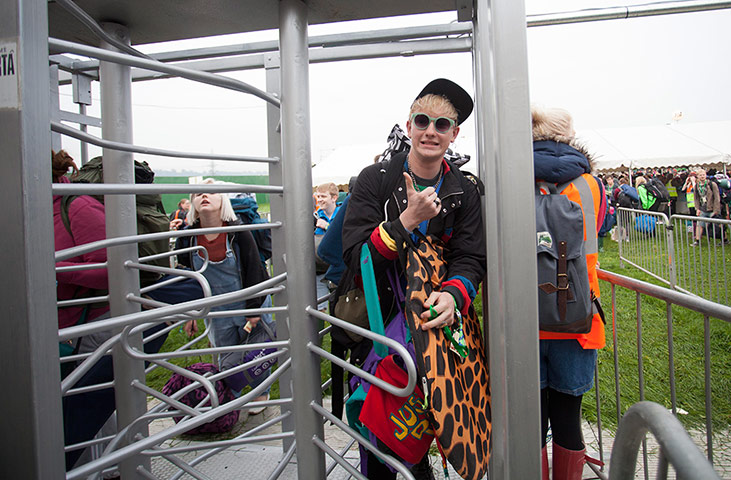 Glastonbury: Early arrivals