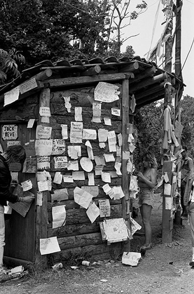 Glastonbury 80s: Notice board