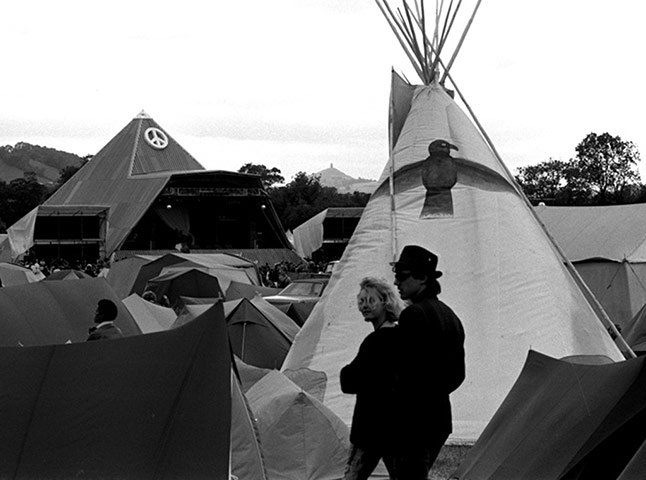 Glastonbury 80s: Pyramid, Tor and wigwam