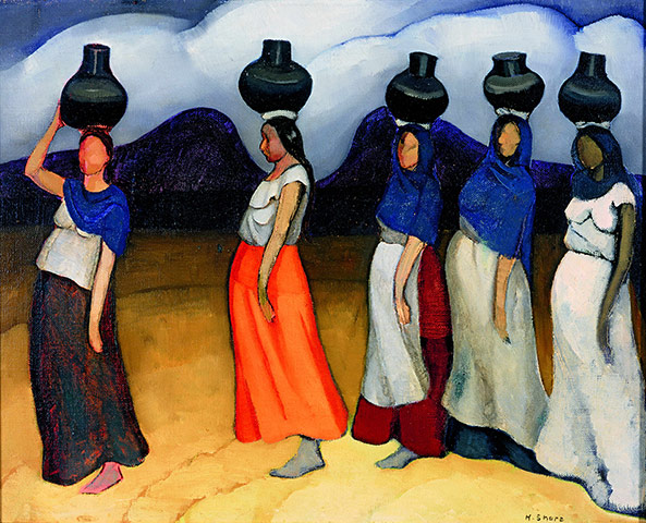 Mexico: Henrietta Shore, Women of Oaxaca, c. 1927