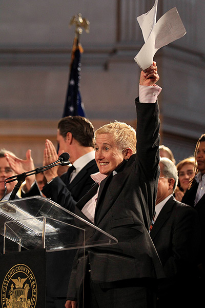 Gay marriage : Therese Stewart, the lead attorney on the same-sex marriage cases in the Sa