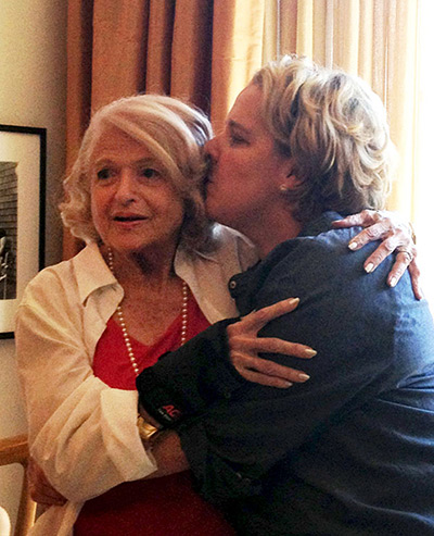 Gay rights: Edith Windsor at the apartment of Roberta Kaplan, the lawyer who argued Edi