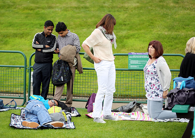 Sleepers at Wimbledon: The queue at Wimbledon