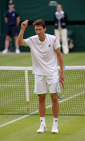 Tom's Federer: Stakhovsky celebrates