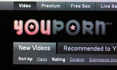 Screenshot of free internet porn website youporn