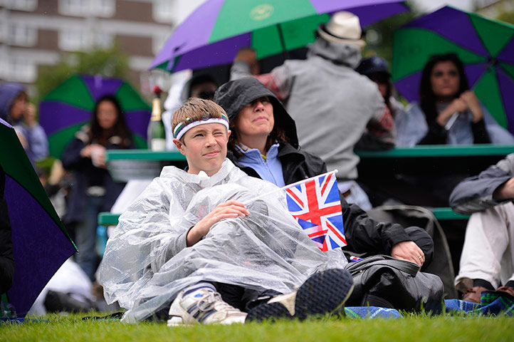 tom wimbo day 5: Tennis fan