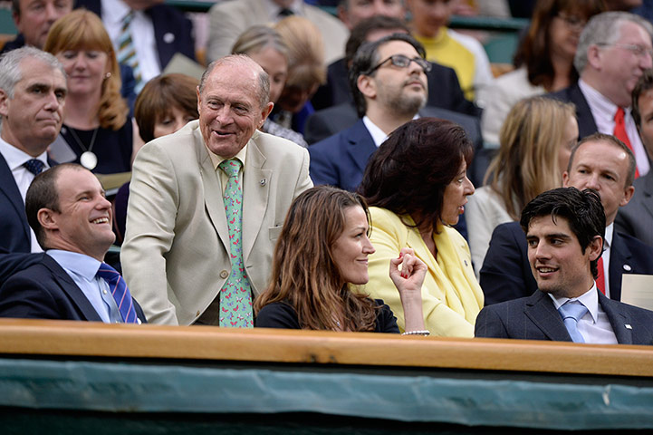 tom wimbo day 5: Royal box