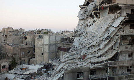 Daños en Homs, Siria