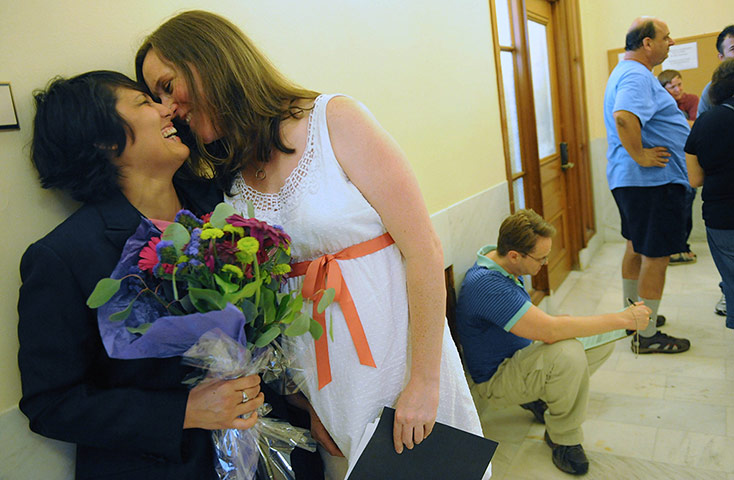 Same-sex weddings: Renee and Mika Rueda-Albright