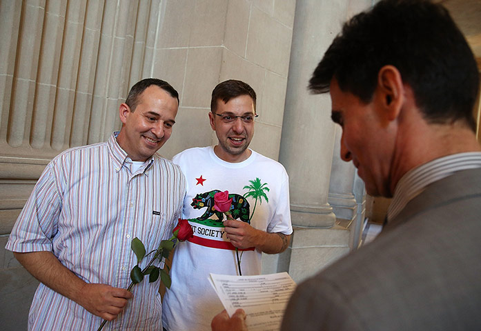 Same-sex weddings: Keith Budro and Dustin Traver