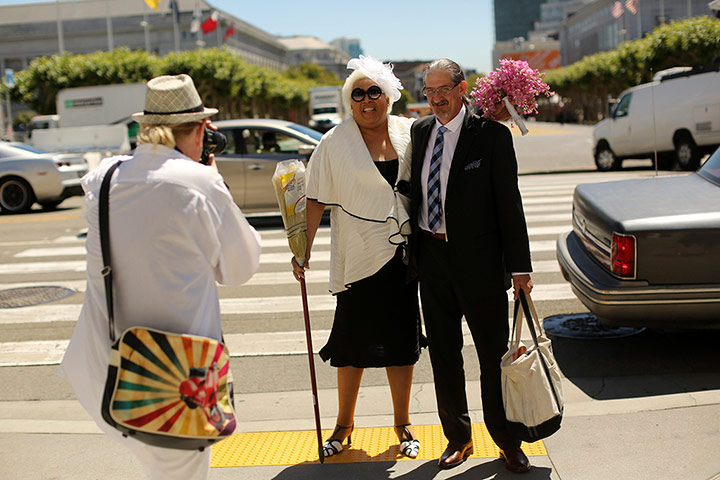 Same-sex weddings: Veronika Lee-Tillman with Randy Dolphin
