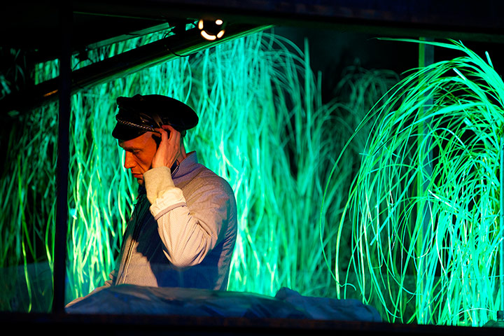 Glastonbury : DJ on the Genosys sound system