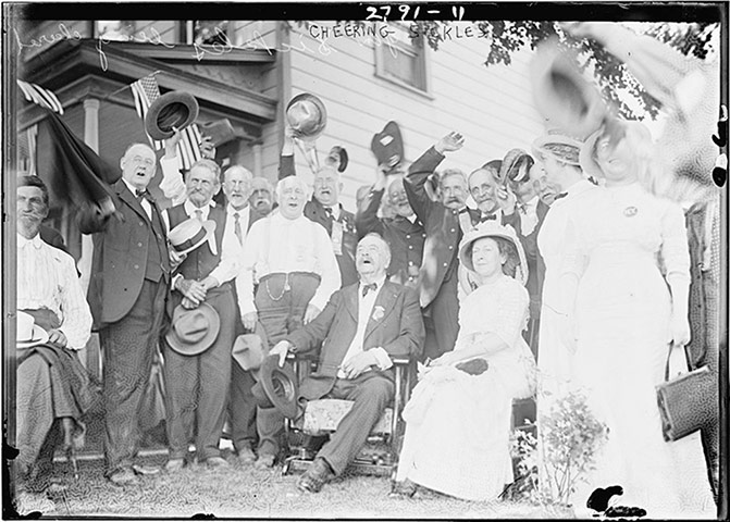 gettysburg reunion: laughing with sickles
