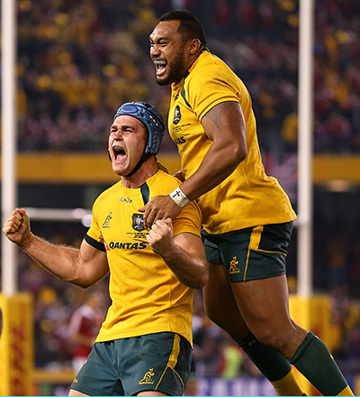 lions gallery 4: James Horwill and team mate Sekope Kepu