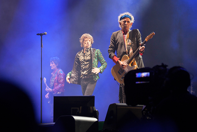 Rolling Stones: Ronnie Woods, Mick Jagger and Keith Richards 